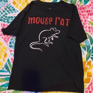 Mouse Rat Cropped Graphic Short Sleeve Tee Shirt